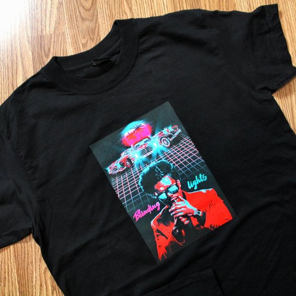 The Weeknd Blinding Lights Black T-Shirt Sizes S - XL - Picture 2 of 3